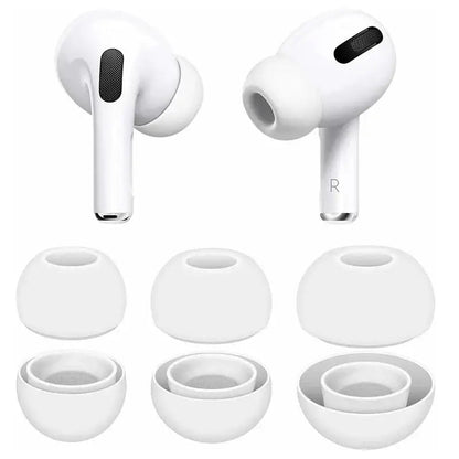 1-4 Pairs Silicone Ear Tip Cover Replacement Earbud XS/S/M/L Size Silicone Earbud Tips Covers for AirPods Pro 1st 2nd generation Techelectronicx