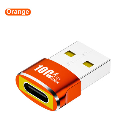 1/2/5Pcs USB To Type C OTG Adapter USB USB-C Female To USB Male PD100W Fast Charging OTG Connector For PC Macbook Samsung Xiaomi TechElect