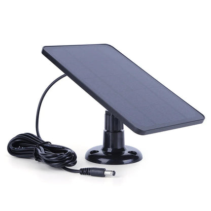 10W 5V Solar Panel Micro USB & USB-C Port Solar Charging Panel 9.8 Ft Charging Cable for Security Camera for Eufycam 3C/2C/2 Pro TechElect