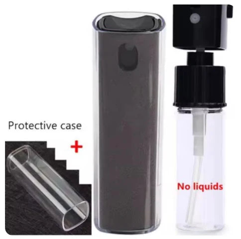 2 in 1 Microfiber Screen Cleaner Spray Bottle Mobile Phone Tablet Computer Microfiber Cloth Cleaning Wipes For iPhone Samsung Mi TechElect
