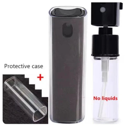 2 in 1 Microfiber Screen Cleaner Spray Bottle Mobile Phone Tablet Computer Microfiber Cloth Cleaning Wipes For iPhone Samsung Mi TechElect