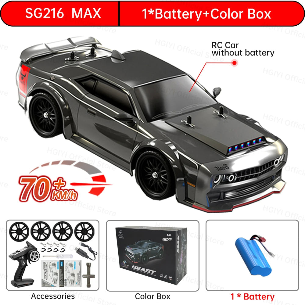 ZLL SG116 MAX/PRO 1:16 High Speed Drift Racing 80KM/H Or 40KM/H Brushless Motor 4WD RC Car Off Road Car Toys for For Kid Gift Techelectronicx