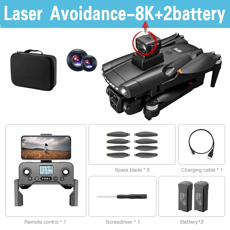 XIAOMI MIJIA V198 MAX GPS Drone New with 8k professional HD camera  WiFi/5G Brushless Foldable Quadcopter remote control Drone Techelectronicx