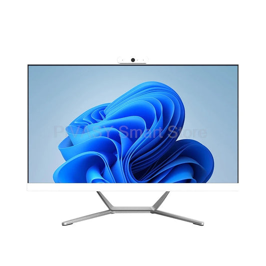23.8 Inch New Ultra-Thin All-in-One Desktop PC FHD IPS 1920*1080 75Hz Convenient Support Wall-Mountable tv for Home Business TechElect