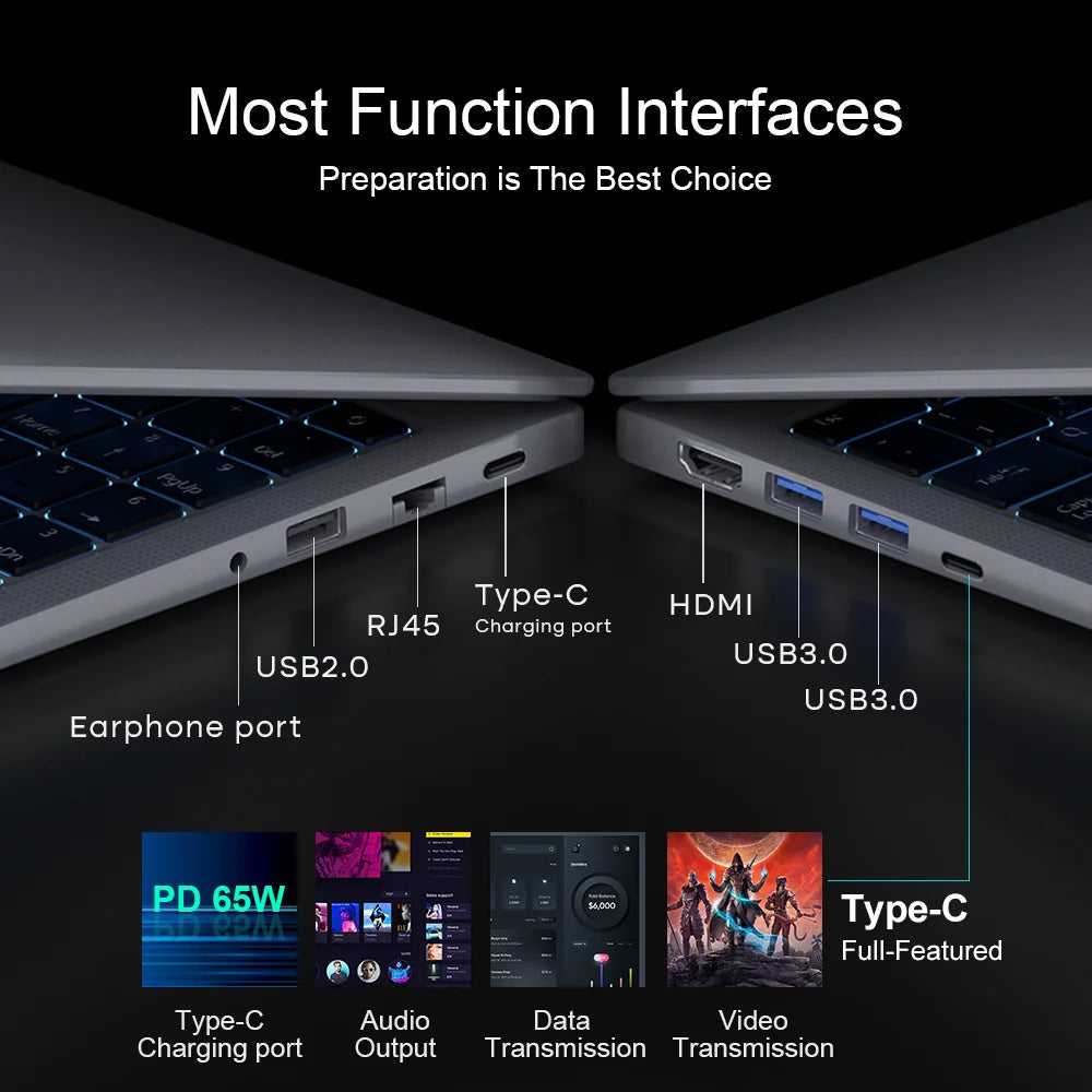 Ninkear N16 Pro Laptop 32GB 1TB 13th Intel i7-13620H 16‘’ 2.5K IPS 120Hz Gaming Computer 57.75Wh Fingerprint Unlock Notebook Techelectronicx
