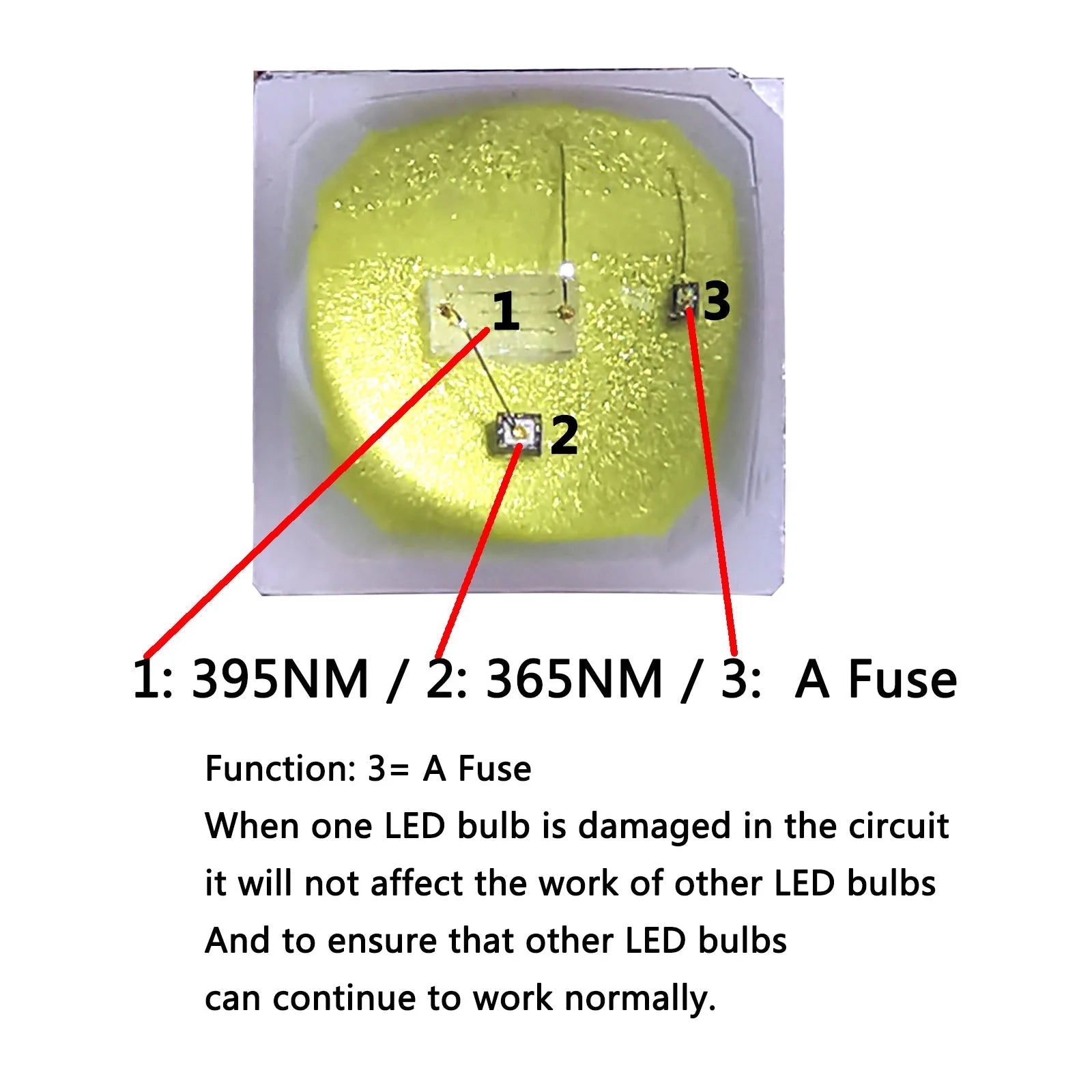 10pcs UV LED Lamp Nail Gel Lamp Bead SMD5054 5051 5050 UV LED 1W Lamp 365+395/405NM LED Diodes For All SUN Nail Dryer Repair Techelectronicx