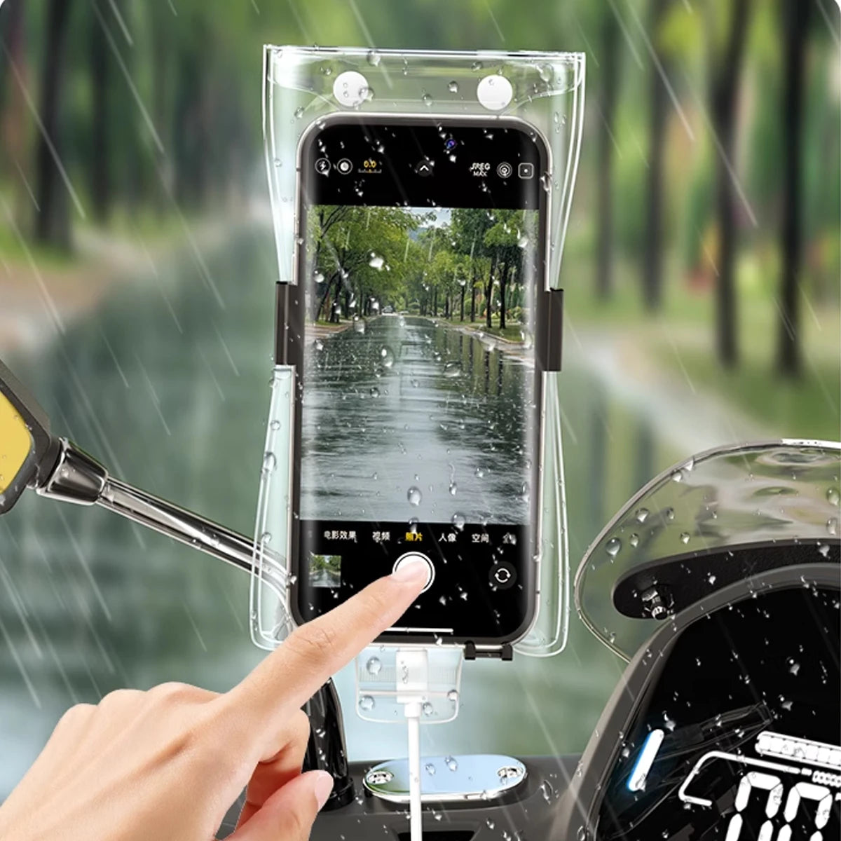 1/3/5Pcs Waterproof Phone Cover Transparent Case for Rider Motocycle Rainproof Phone Pouch Dry Bag Touchable Screen for Charging TechElect