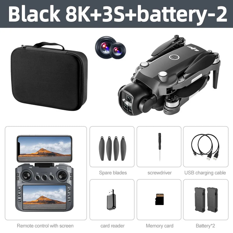 Xiaomi Mijia V988 Camera Drone 8K Professional Dron 4K With Screen Under 249g Remote Control  Brushless RC Quadcopter Toys New Techelectronicx
