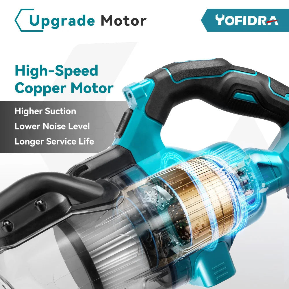 1000W Cordless Handheld Electric Vacuum Cleaner Powerful Rechargeable Household Indoor Cleaning Tools For 21V 18V Battery Techelectronicx