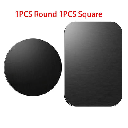 1/2/5/10pcs Magnetic Metal Plate Disk Car Phone Holder Stickers Magnetic Patch Sticker for Tablet Mobile Phone Car Stand Mount Techelectronicx