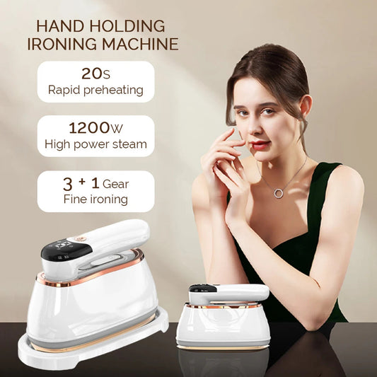 1200W Small Hand Holding Ironing Machine Iron Machine Household Steam 4Gear Portable Hanging Ironing Machine Steam iron Techelectronicx