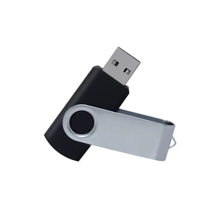 флешка usb 32GB Flash Drive 16 Giga Memory Stick Metal Jump Drive Swivel Pendrive Portable 64 128 GB cle usb 2.0 Pen Drives Techelectronicx
