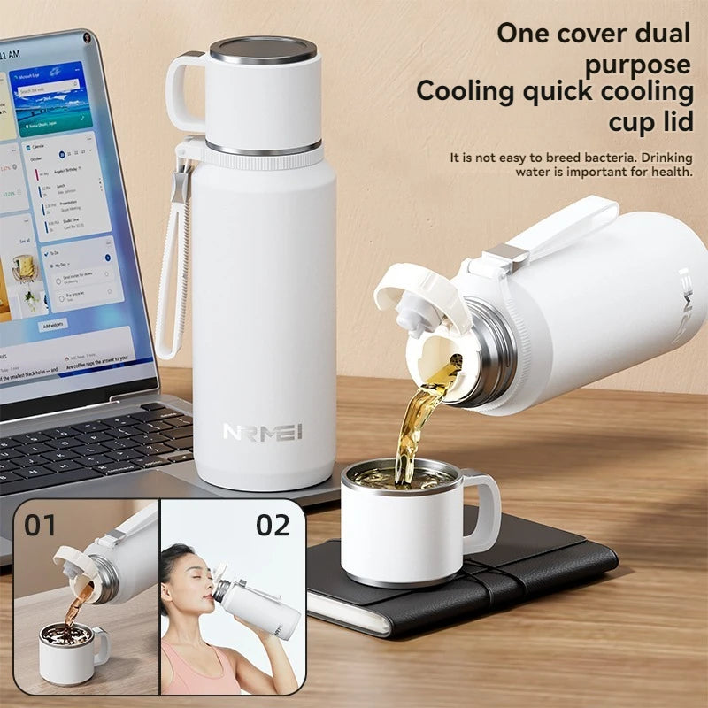 1.5L Thermos water bottle Stainless Steels Vacuum Flask Hot Coffee tea Water Heat Preservation Bottles Cold Tumbler drinkware TechElect