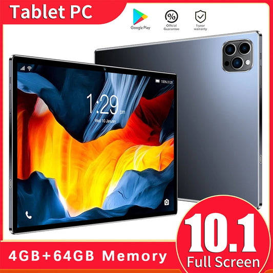 10.1 Inch Android 13 Tablet with Octa Core 4GB RAM 64GB ROM Dual SIM 3G Call WiFi Bluetooth Google Play - New Model Techelectronicx
