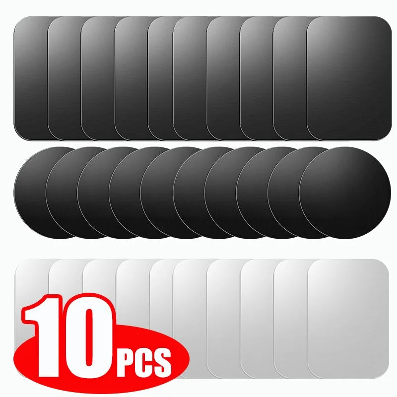 1/2/5/10pcs Magnetic Metal Plate Disk Car Phone Holder Stickers Magnetic Patch Sticker for Tablet Mobile Phone Car Stand Mount Techelectronicx