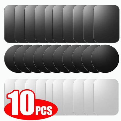 1/2/5/10pcs Magnetic Metal Plate Disk Car Phone Holder Stickers Magnetic Patch Sticker for Tablet Mobile Phone Car Stand Mount Techelectronicx