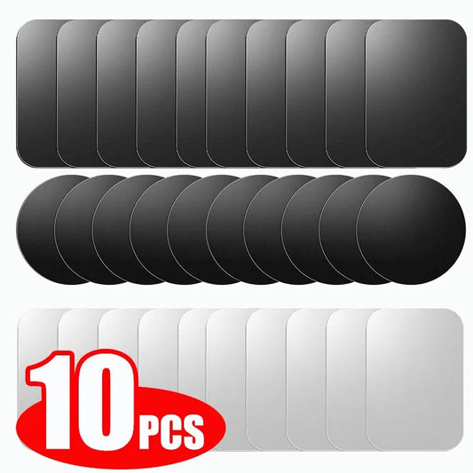 1/2/5/10pcs Magnetic Metal Plate Disk Car Phone Holder Stickers Magnetic Patch Sticker for Tablet Mobile Phone Car Stand Mount Techelectronicx