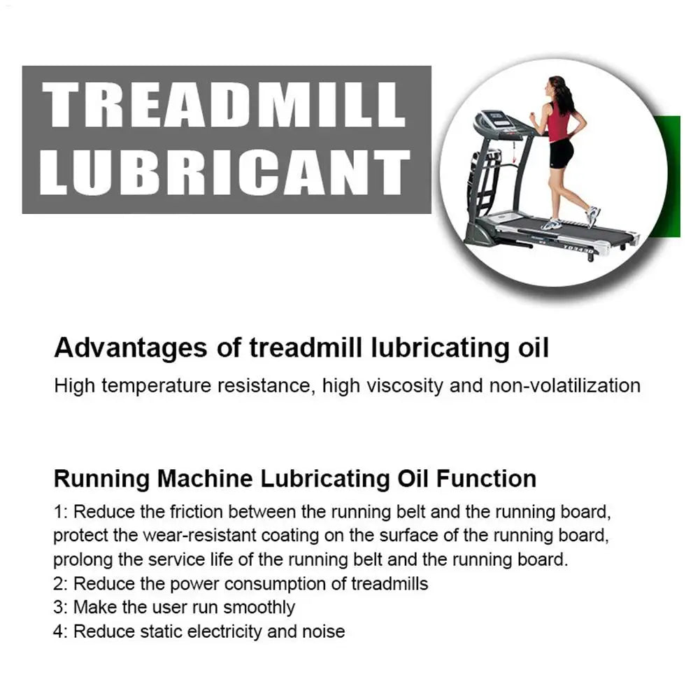 60ML Treadmill Belt Lubricant Silicone Oil Running Machine Noise Reduction Special Treadmill Oil Maintenance Tool Accessories TechElect