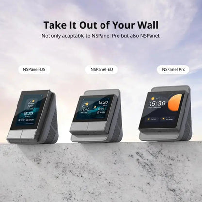 1/4Pcs SONOFF Enclosure Stand Portable Quality Smart Home NSPanel Pro And NSPanel Desktop Wall Shelf Easy Install Techelectronicx
