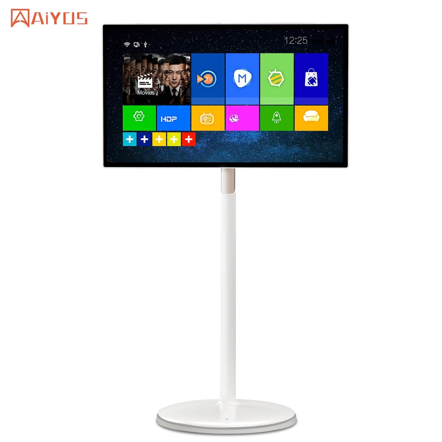27 32 Inch Private Capacitive Touch Moving Standby Smart Television Monitor 1080p Portable Touch Screen Rotating Lcd Smart Tv Techelectronicx