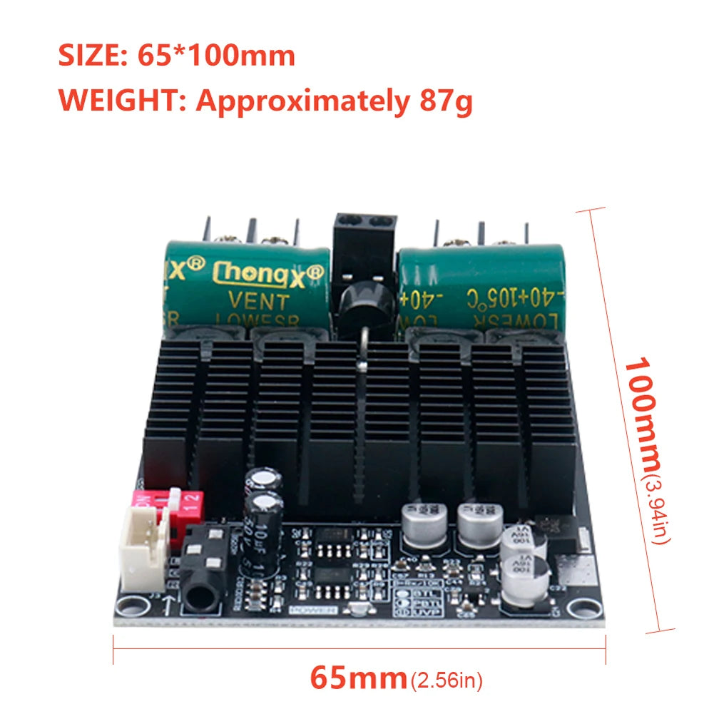 ZK-2001 TPA3221 Pure Rear Stage Digital Power Amp Board Stereo Audio Amp DC 10-30V 200W AMP Bridged Mono Subwoofer Speaker Techelectronicx