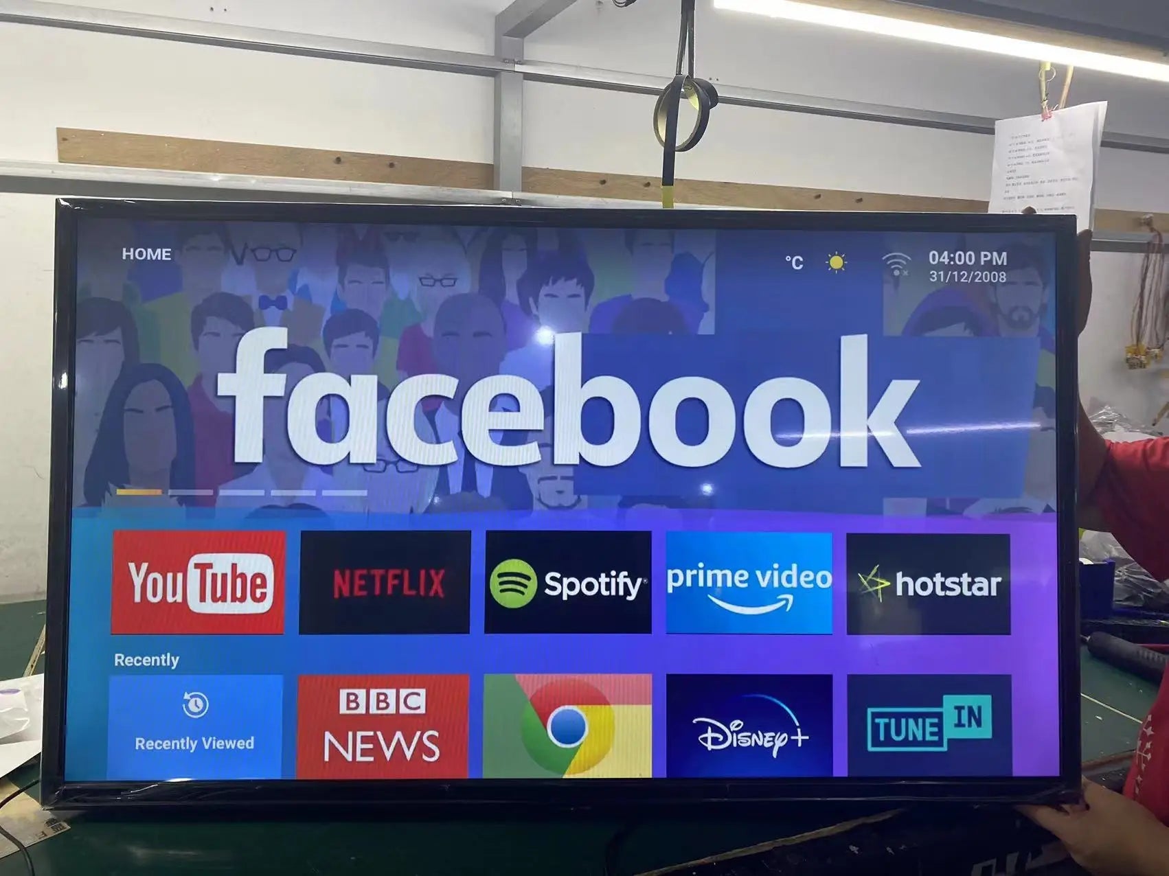 Hot Selling Size 32 43 Inches Tv Television 43 50 65 Inch LED Tv With Android WiFi 75 Inch Smart Tv Techelectronicx