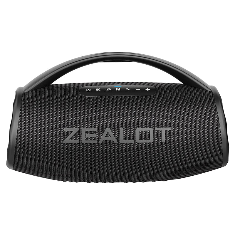 Zealot-S97 80W high power bluetooth speaker portable RGB colorful light waterproof wireless subwoofer 360 stereo surround TWS FM Techelectronicx