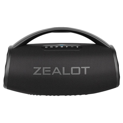 Zealot-S97 80W high power bluetooth speaker portable RGB colorful light waterproof wireless subwoofer 360 stereo surround TWS FM Techelectronicx