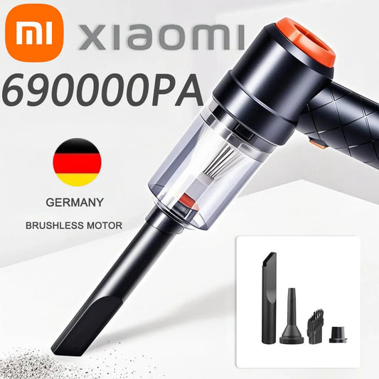 Xiaomi Wireless 690000Pa Car Vacuum Portabale Cleaner Cordless Handheld Auto Vacuum High-power Vacuum Cleaner For Home OfficeCar Techelectronicx