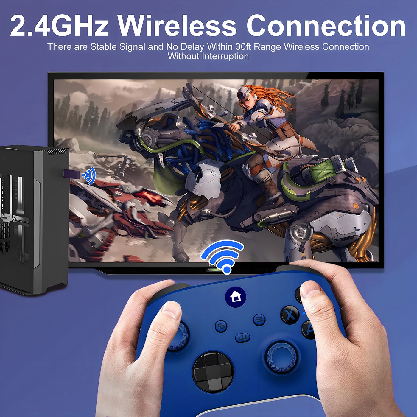 Xbox One Controller 2.4G Wireless Game Controller For Xbox one Series X/S With 2.4G Adapter Receiver For Windows PC Gamepad Gift Techelectronicx