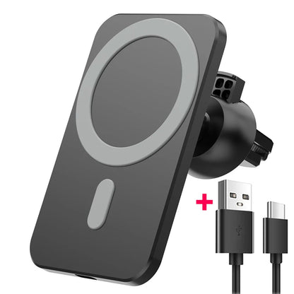 Wireless Charger Magnetic Car phone Holder for iPhone 14 13 Pro Max 12 Phone Accessories 30W Fast Charging Induction Adapter Techelectronicx