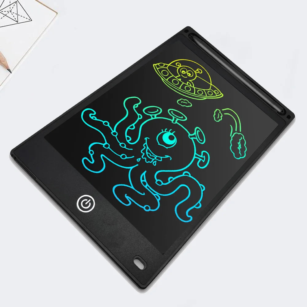 12 Inch Electronic Drawing Board(Brightness Increase By 20%), Writing Tablet For Kids, Colorful Screen Doodle Board Techelectronicx
