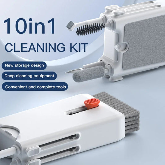 10 in 1 Cleaner Kit Digital Camera Headset Phone Laptop Keyboard Cleaning Tools Set Cleaning Brush Multifunctional Clean Pen TechElect