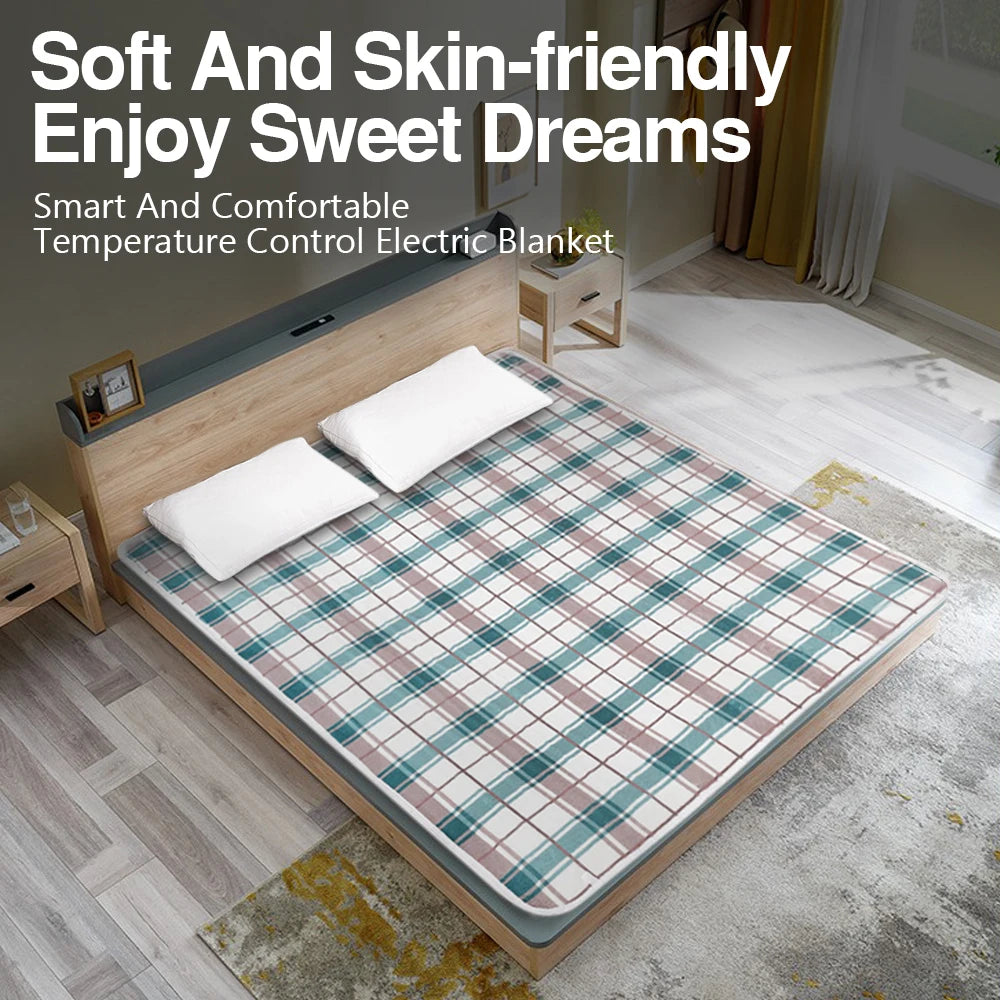 110V 220V Electric Blanket Thicker Heaters Home Bed Sheet Thermal Mat Heating Mattress Winter Thermostat Double Body Warmer Pads TechElect