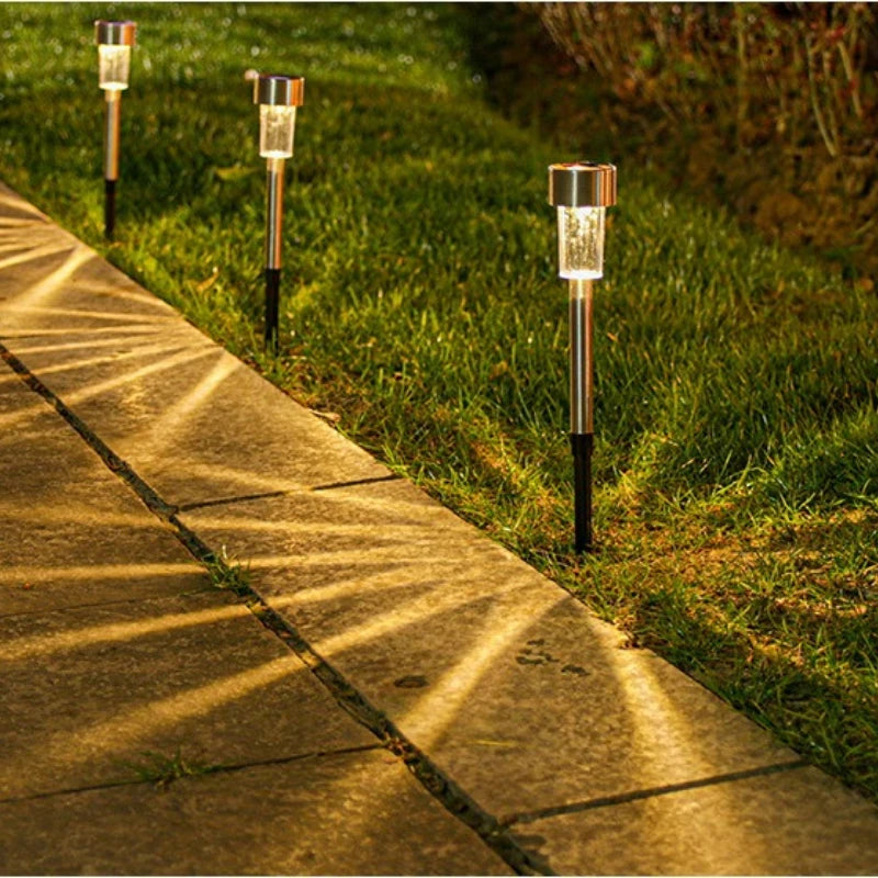 1 pcs Solar LED Outdoor Lights Garden Lamps Powered Waterproof Landscape Path Yard Backyard Lawn Patio Decorative LED Lighting TechElect