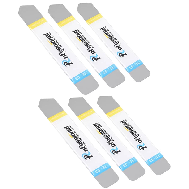 1-6Pcs Stainless Steel Blade Soft Thin Pry Spudger Cell Phone Tablet Screen Battery Opening Tools for Samsung iPhone iPad Opener Techelectronicx