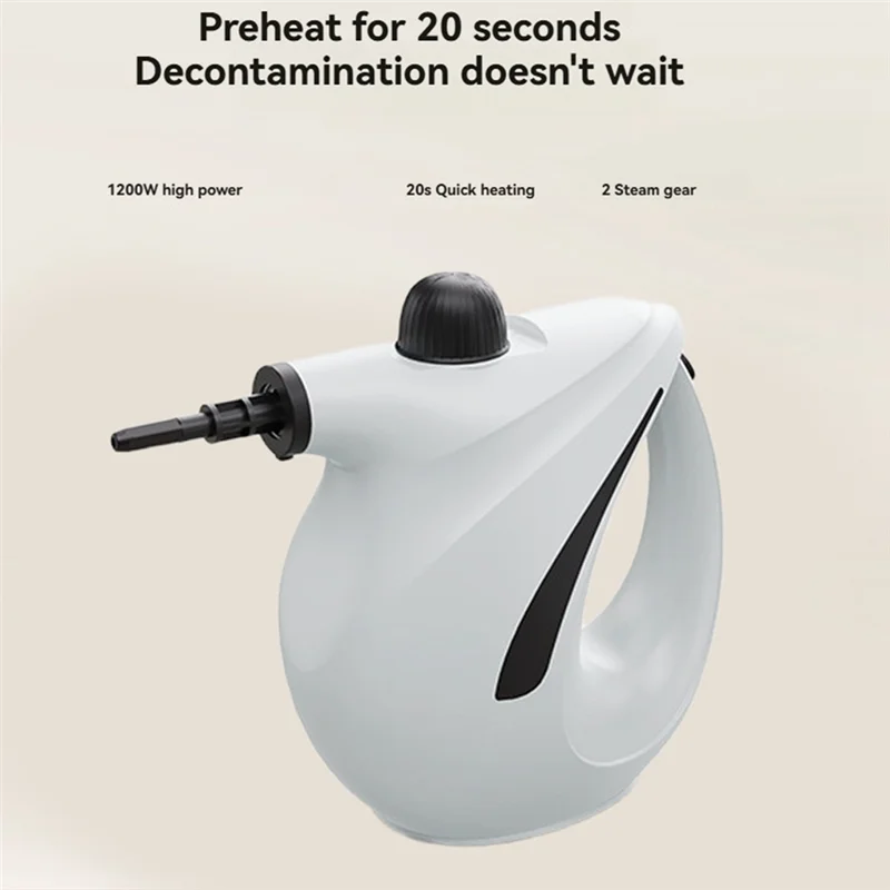 【FUXQ】Pressurized Steam Cleaner For Home Portable Handheld High Temperature Steam For Couch Clothes Car Seats Kitchen Techelectronicx