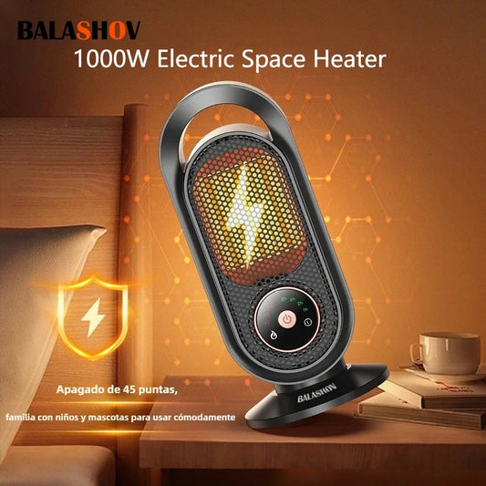 1000W Portable Heater Mini Electric Heater Room Space Heater Warm Heating Hot Fans for Home Office Hand Foot Warmer for Winter TechElect