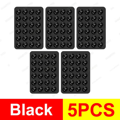 5-1Pack Strong Grip Holder Adhesive Silicone Suction Phone Case Mount Anti-Slip Hands-Free Sticky Cell Phone Grip Stands Techelectronicx