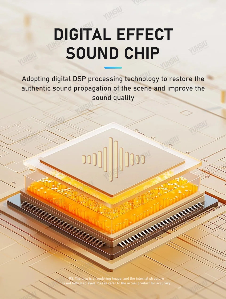 YUHSIU Professional AMP Digital 1U Class D Hifi High Power Amplifier 800W 2/4 Channels For KTV Disco Stage Karaoke Audio Speaker Techelectronicx