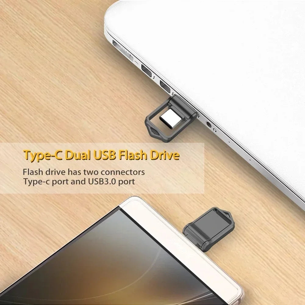 Xiaomi USB 3.2 2TB Flash Drive High Speed Type-C Interface Dual-Use Flash Memory 512GB 1TB Stick For Phone Windows 11 Computer Techelectronicx