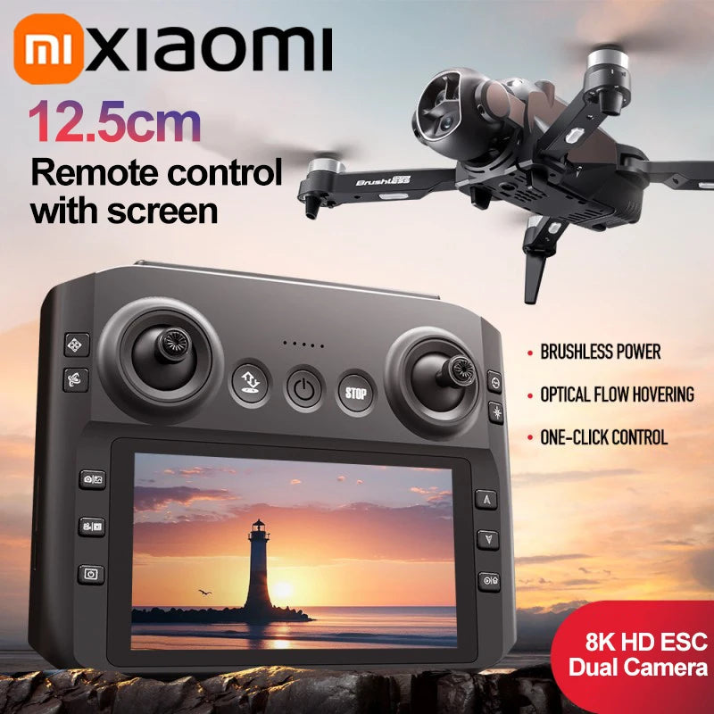 Xiaomi M7 Drone 8K Aerial HD Dual Camera Photography Intelligent Obstacle Avoidance Brushless Power 5G WIFI GPS Return Drone TechElect