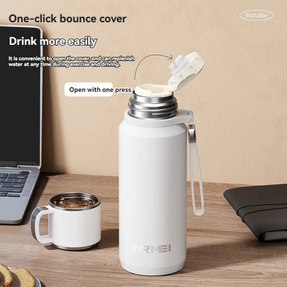 1.5L Thermos water bottle Stainless Steels Vacuum Flask Hot Coffee tea Water Heat Preservation Bottles Cold Tumbler drinkware TechElect