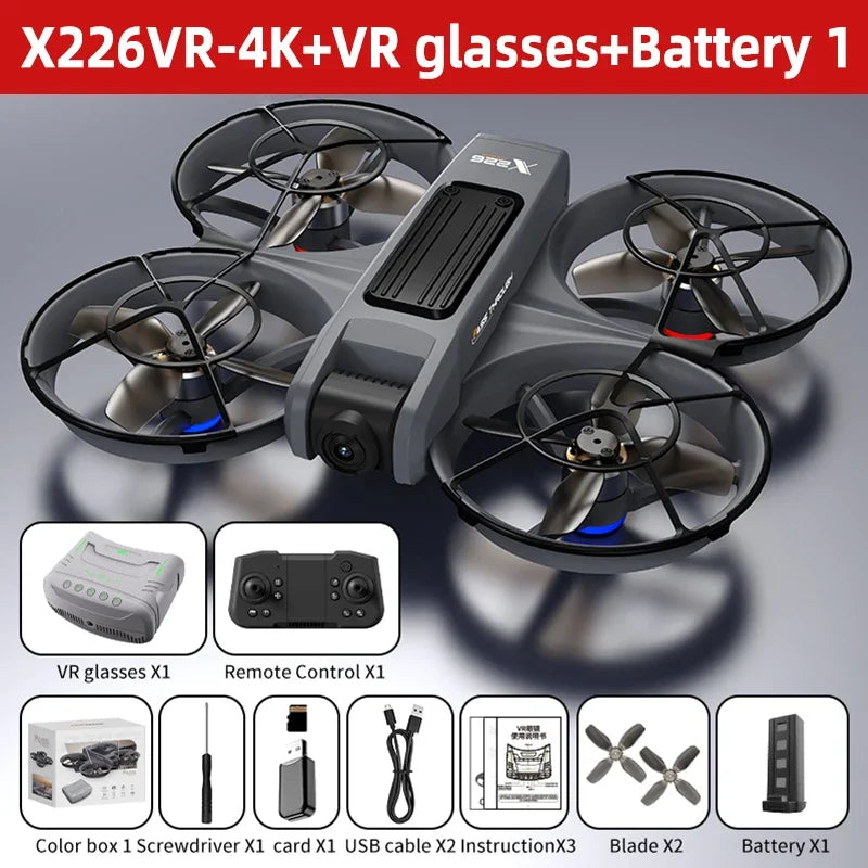 Xiaomi X226/X226VR Mini Drones 4K Professional Remote Control Helicopter Plane RC Dron With Screen Quadcopter Toys Gift for Kids Techelectronicx