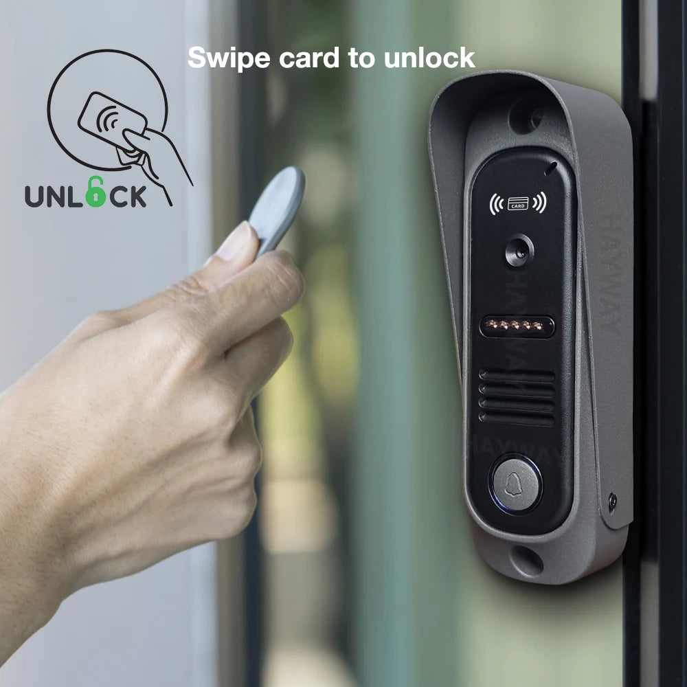 1080P Video intercom  System DoorPhone for Home  TUYA Wireless WiFi Smart with  Infrared night vision doorbell Motion detection - TechElect