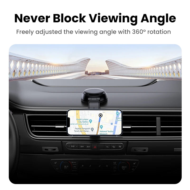 【Ship from Saudi Arabia】UGREEN Magnetic Car Phone Holder Stand 7.5W Wireless Charger For iPhone 16 15 14 13 12 Pro Max Charging - TechElect