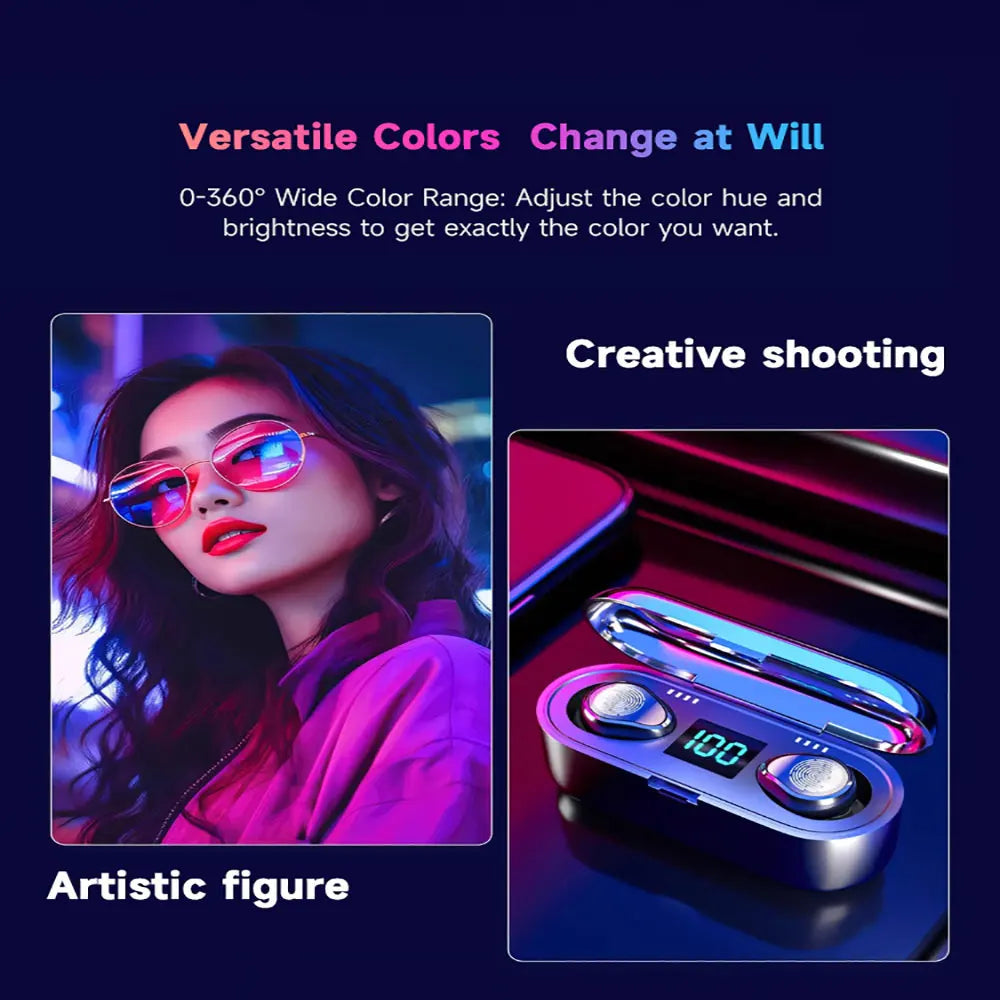 YM-S100RGB Photography Light RGB Outdoor Portable Handheld Fill Light COB 3200-6500K Photographic LED Light for Outdoor Shooting Techelectronicx