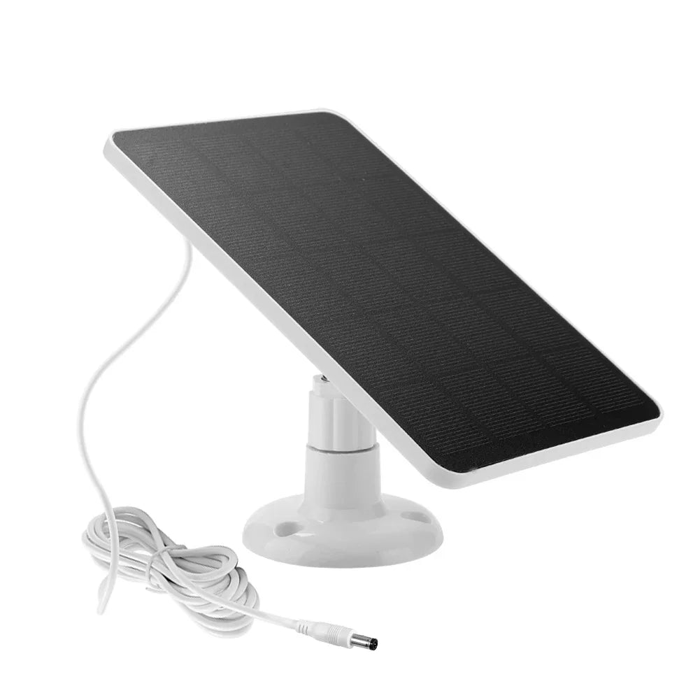 10W 5V Solar Panel Micro USB & USB-C Port Solar Charging Panel 9.8 Ft Charging Cable for Security Camera for Eufycam 3C/2C/2 Pro TechElect