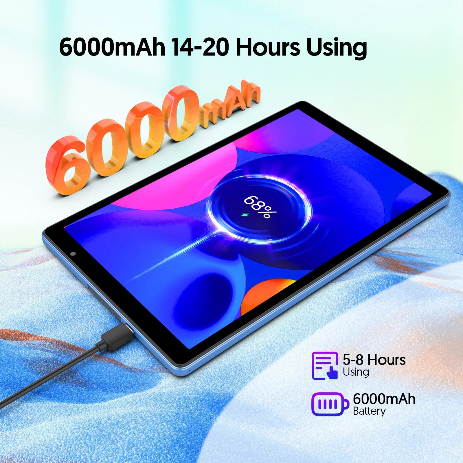 10-inch Android tablet, 4GB (2g+2g memory expansion) RAM+32GB ROM, 1280x800 IPS screen, dual cameras, WiFi, Bluetooth, dual spea TechElect