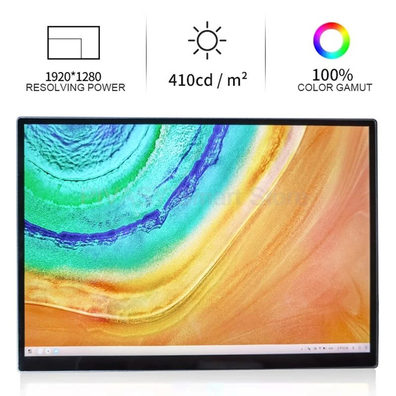 10.5 Inch Touch Screen TV Monitor Mobile for Movie Home Party Office Business Lightweight Portable High - definition Saturation TechElect